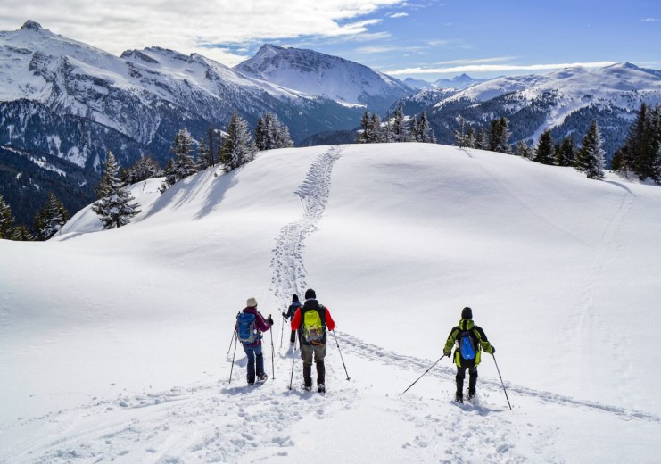 Schneeschuhwanderung in Padaun | Vals